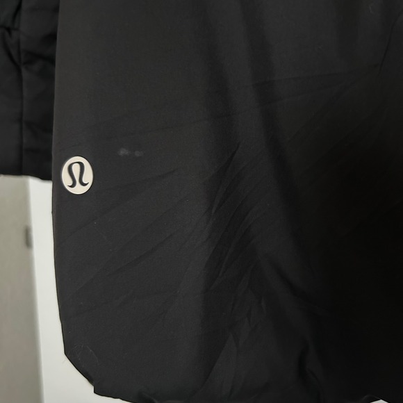 Lululemon Down Jacket Puffer Coat in Black 600 Fill Goose Down Size 12 - Picture 4 of 11